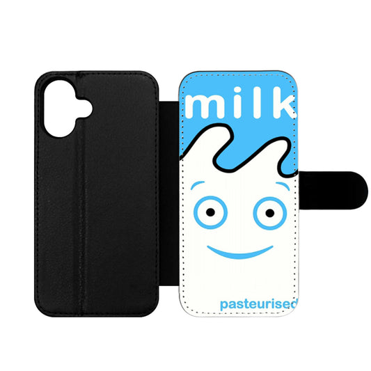 Blur Coffee TV Milk Carton Wallet iPhone Case