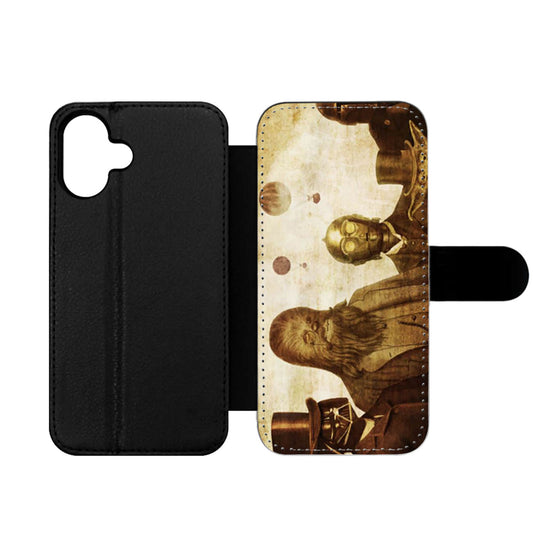 Boba Fett C 3PO Darth Vader Yoda Chewbacca Star Wars Wallet iPhone Case