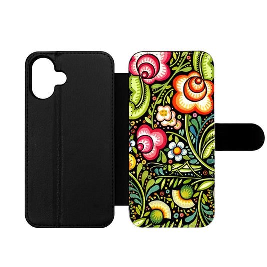 Bohemina Floral Wallet iPhone Case