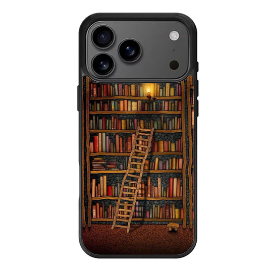 Bookshelves Design Paint Poster Art iPhone 17 Pro Max Case