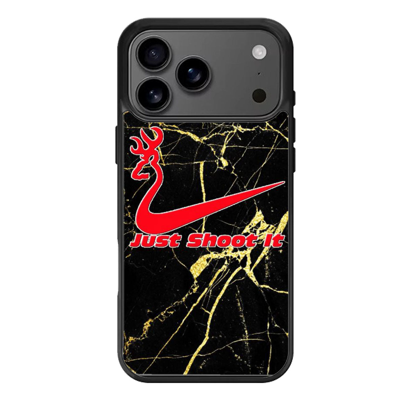 Browning Deer Just Shoot it Marble iPhone 17 Pro Max Case