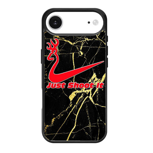 Browning Deer Just Shoot it Marble iPhone Air Case