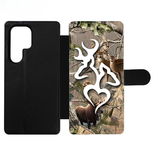 Browning Deer Love Real Tree Wallet Samsung Case