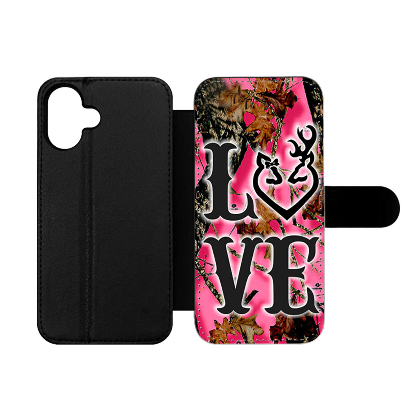 Browning Love Camo Pink Wallet iPhone Case