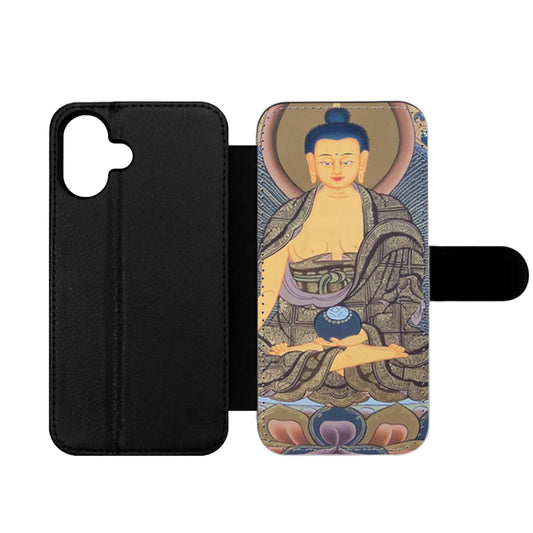 Buddha Painting Wallet iPhone Case