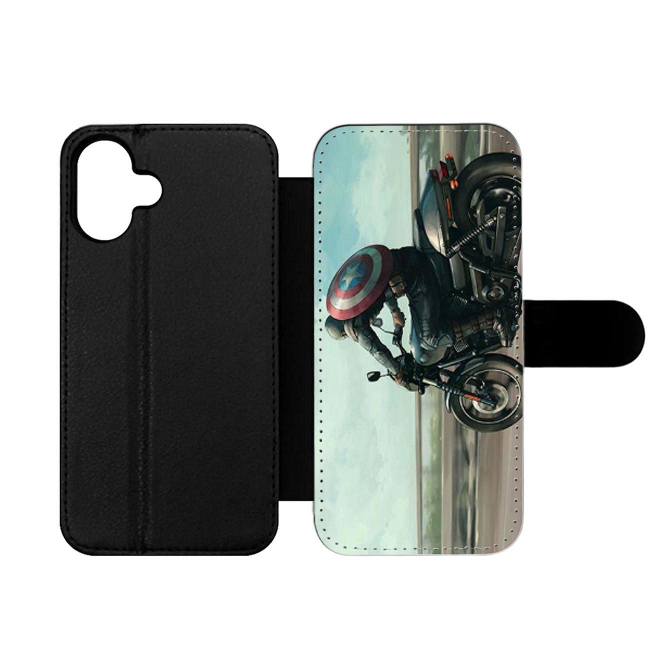 CAPTAIN AMERICA AVENGERS RIDING Wallet iPhone Case