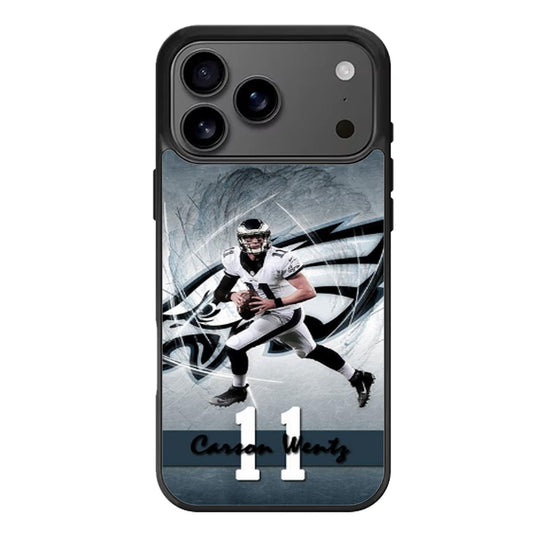 CARSON WENTZ 11 PHILADELPHIA EAGLES iPhone 17 Pro Max Case