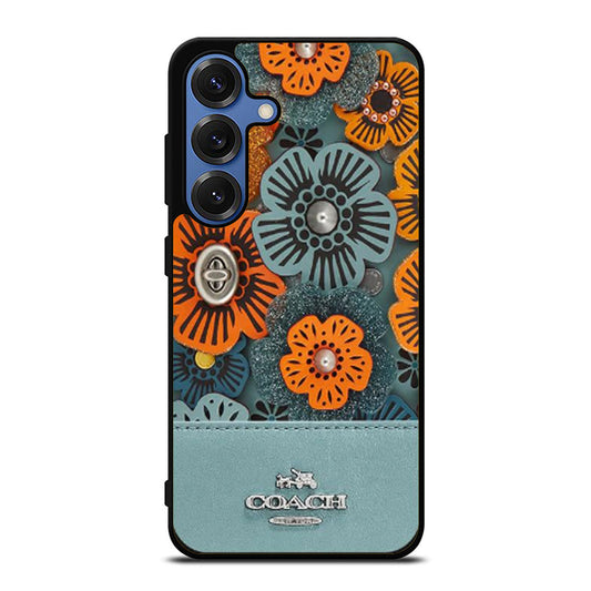 COACH NEW YORK BLUE TEA ROSE Samsung S25 Ultra Case