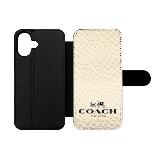 COACH NEW YORK WHITE Wallet iPhone Case