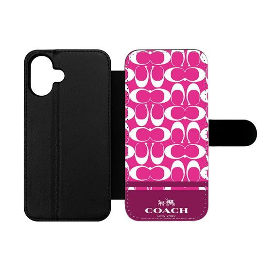 COACH PINK NEW YORK Wallet iPhone Case