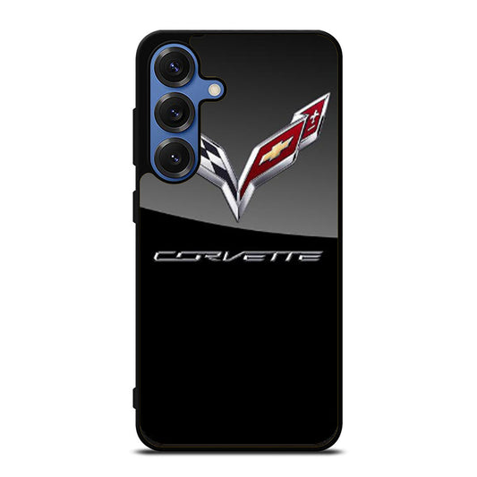 CORVETTE CHEVY LOGO BLACK Samsung S25 Ultra Case