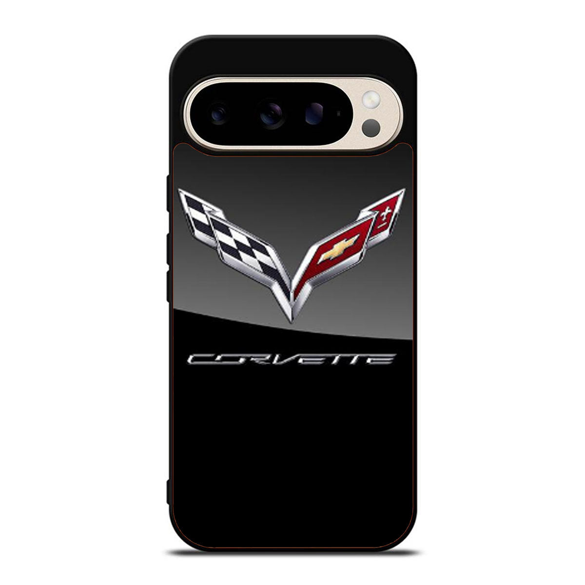 CORVETTE CHEVY LOGO BLACK Google Pixel 9 Pro Case