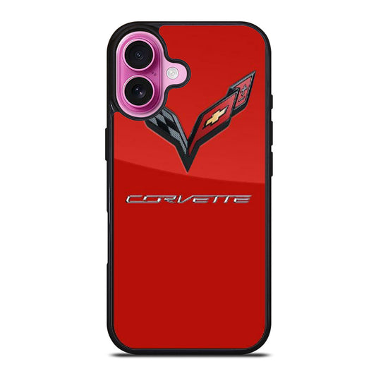 CORVETTE CHEVY LOGO RED iPhone Case Cover
