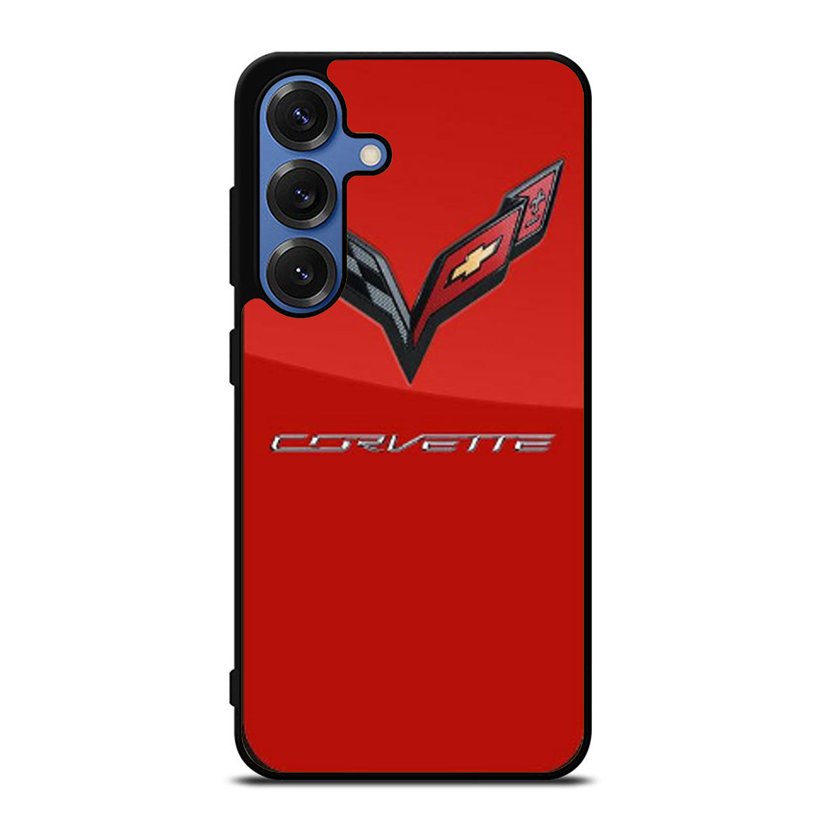 CORVETTE CHEVY LOGO RED Samsung S25 Ultra Case