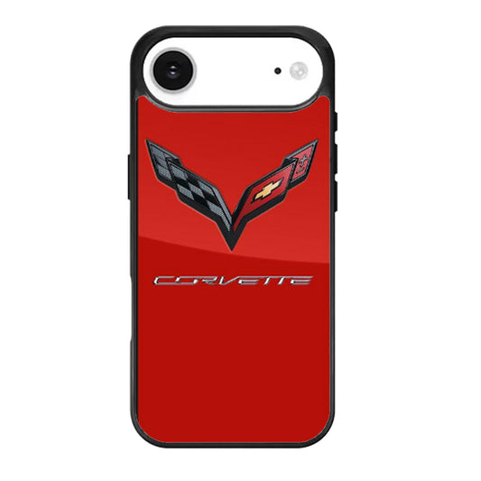 CORVETTE CHEVY LOGO RED iPhone Air Case