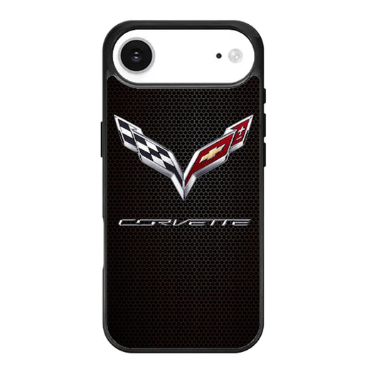 CORVETTE CHEVY ON HEXAGON CARBON iPhone Air Case