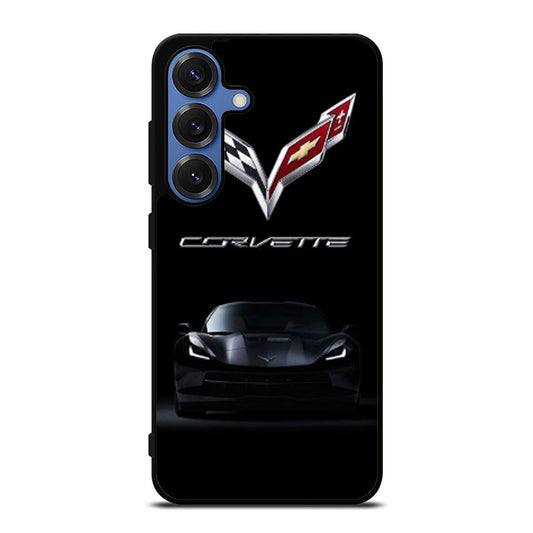 CORVETTE STINGRAY CAR BLACK Samsung S25 Ultra Case