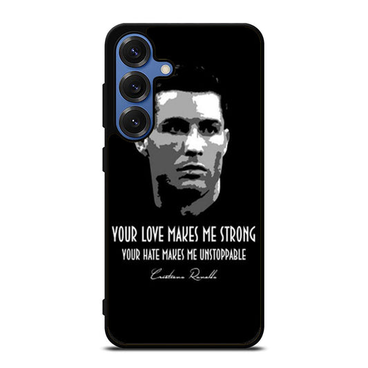 CRISTIANO RONALDO CR7 QUOTE Samsung S25 Ultra Case