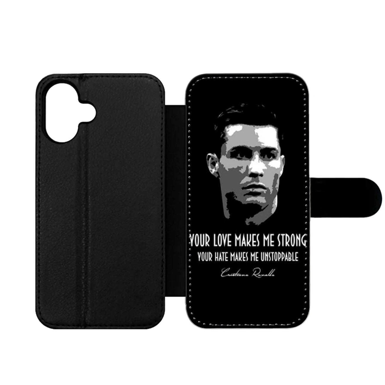CRISTIANO RONALDO CR7 QUOTE Wallet iPhone Case