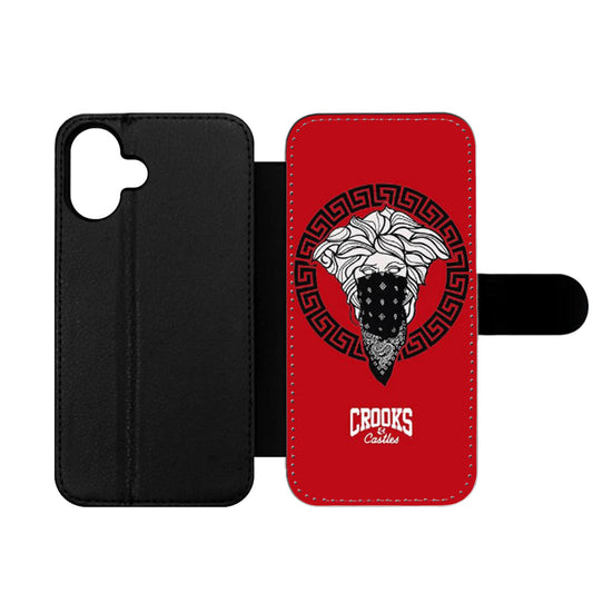 CROOK AND CASTLES BANDANA RED Wallet iPhone Case