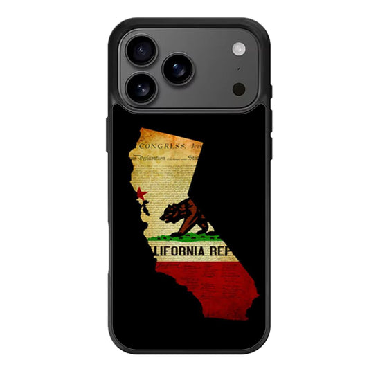 California State Grunge iPhone 17 Pro Max Case