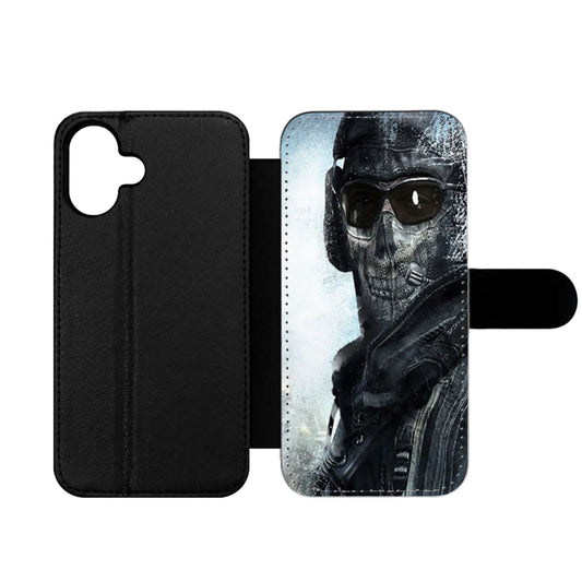 Call Of Duty Ghost Mask Wallet iPhone Case