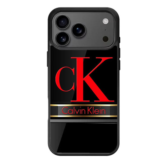 Calvin Klein Black Red iPhone 17 Pro Max Case