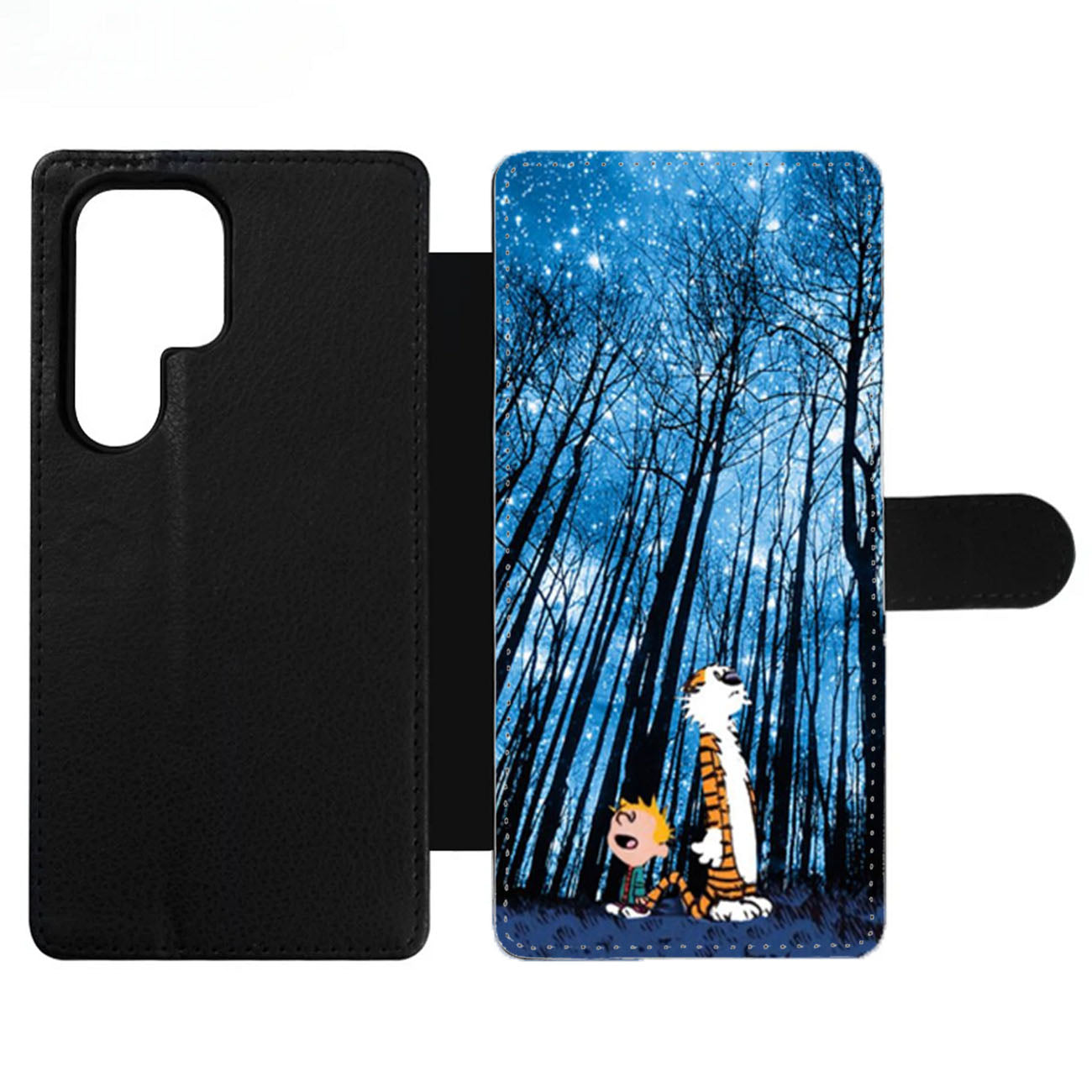 Calvin and Hobbes Forest Stargazing Wallet Samsung Case
