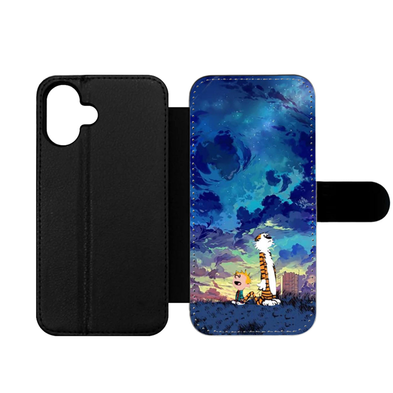 Calvin and Hobbes Stargazing Wallet iPhone Case