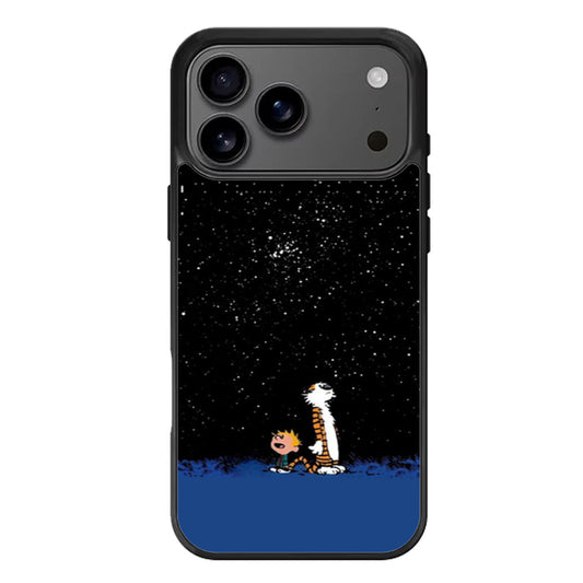 Calvin and Hobbes Starry Night iPhone 17 Pro Max Case