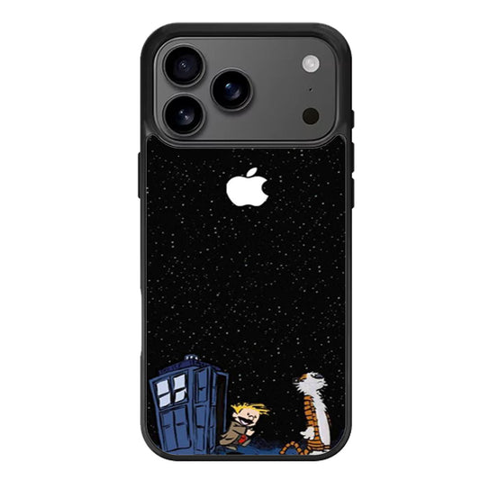 Calvin and Hobbes Tardis iPhone 17 Pro Max Case
