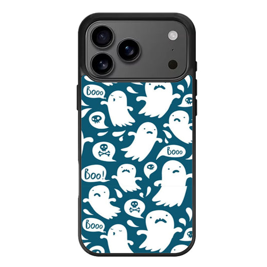 Cartoon Ghost Pattern iPhone 17 Pro Max Case