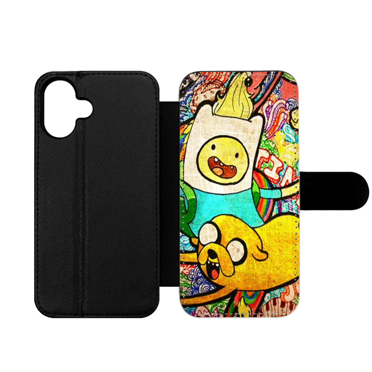 Cartoon Network Adventure Time Jake Finn Design Wallet iPhone Case