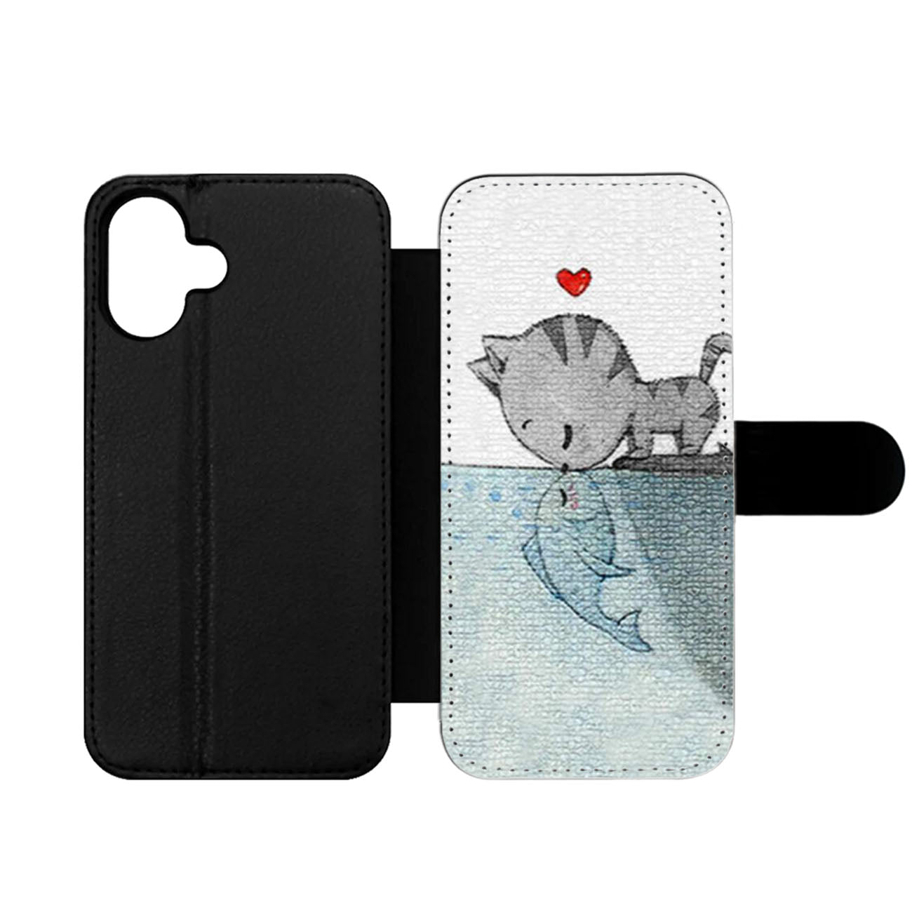 Cat Fish Wallet iPhone Case