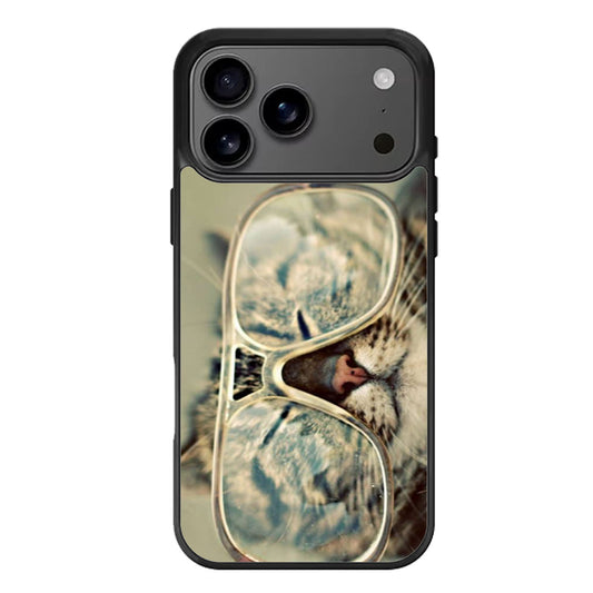 Cat Glasses iPhone 17 Pro Max Case