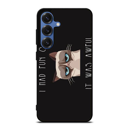 Cat I Had Fun Once Samsung S25 Ultra Case