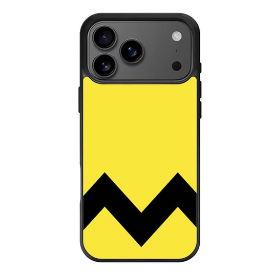 Charlie Brown Yellow Black Chevron iPhone 17 Pro Max Case