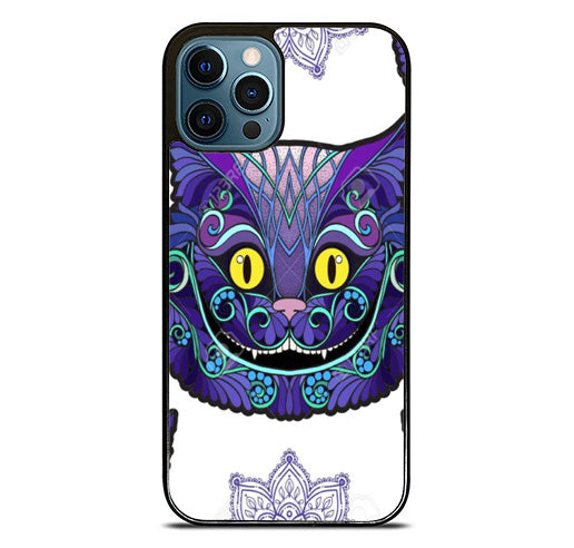 Cheshire Cat Pattern Head Alice iPhone 14 Pro Max Case