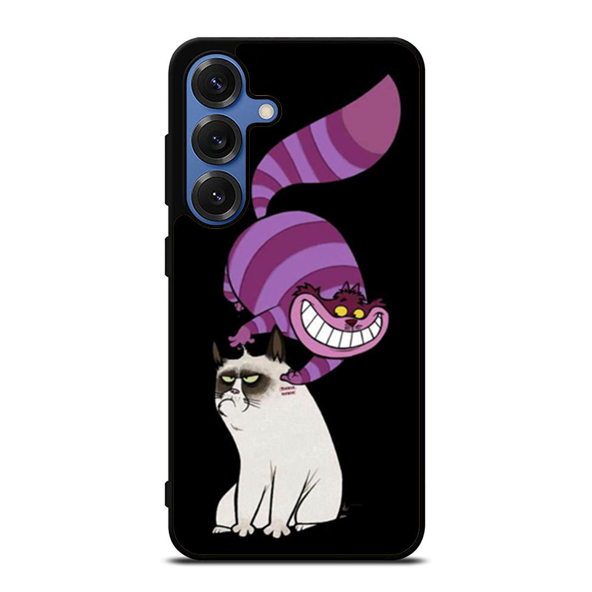 Cheshire Cat and Grumpy Cat Samsung S25 Ultra Case