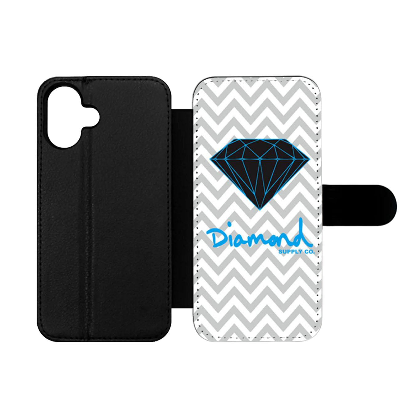 Chevron Blue Diamond Supply Co Wallet iPhone Case