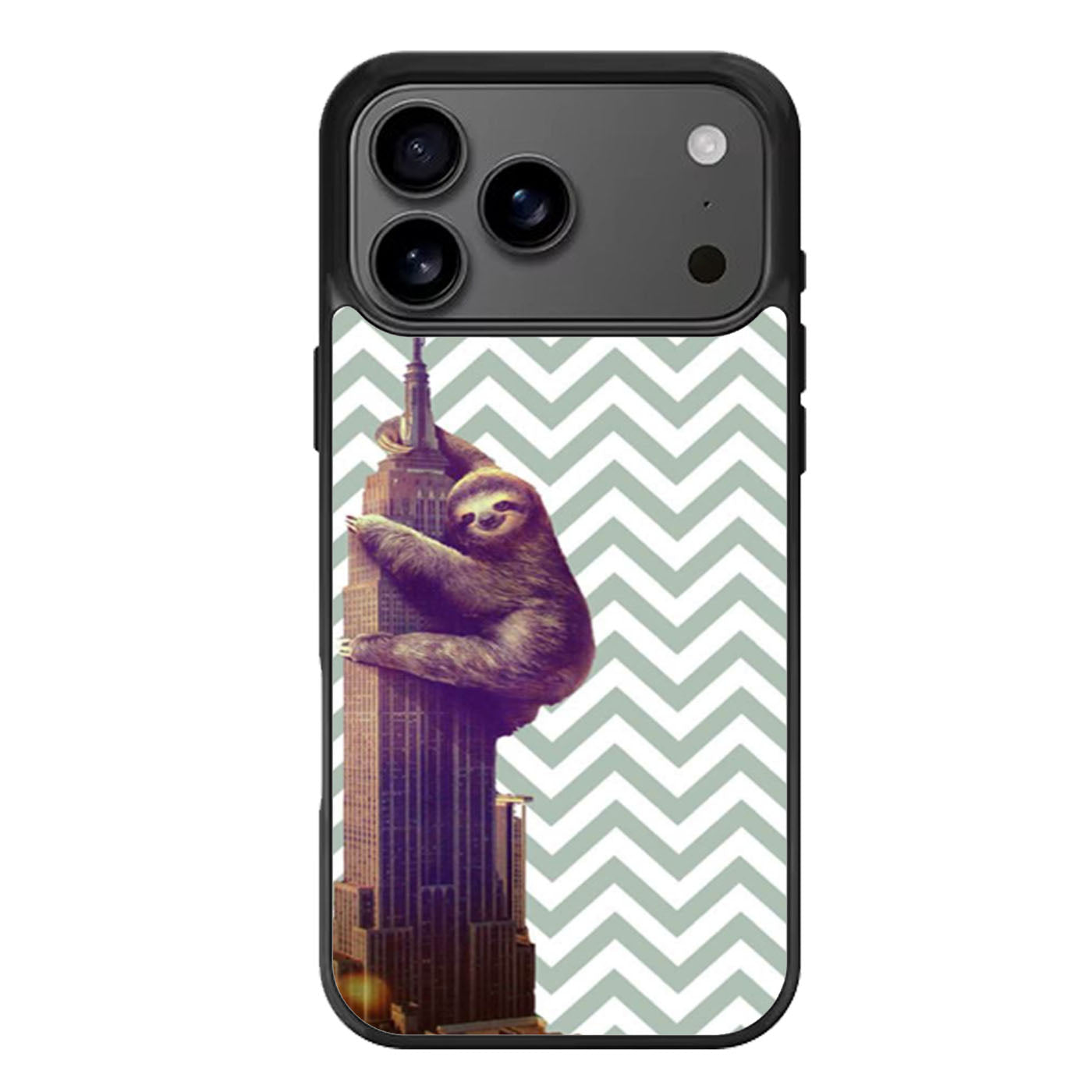 Chevron Sloth Empire Building iPhone 17 Pro Max Case