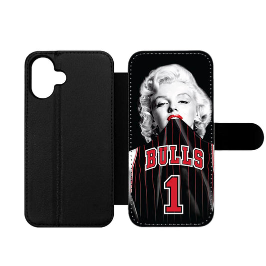 Chicago Bulls Jersey Marilyn Monroe Wallet iPhone Case