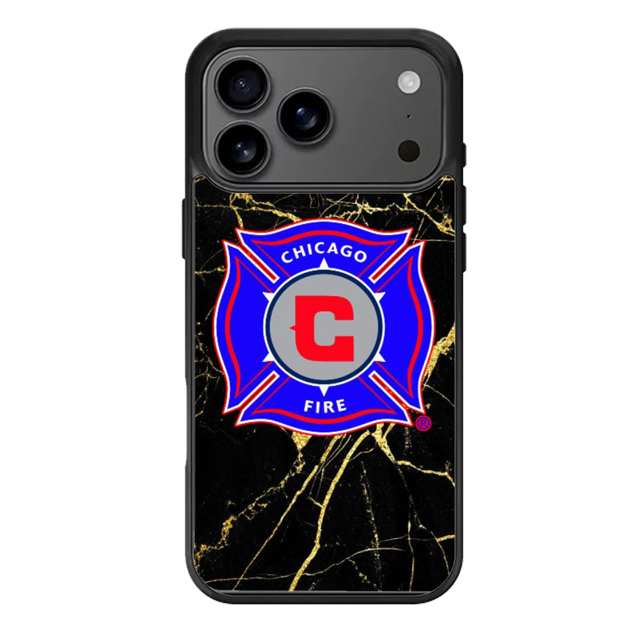 Chicago Fire Soccer Marble iPhone 17 Pro Max Case