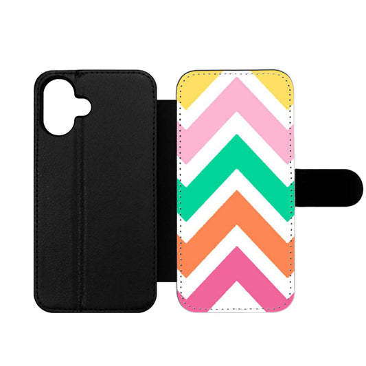 Chiq Colors Chevron Monogram Wallet iPhone Case