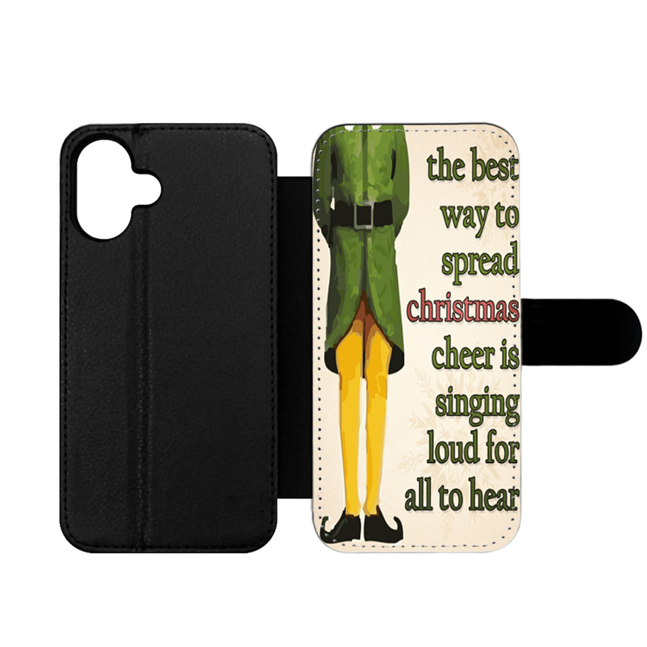 Christmas elf Quotes Wallet iPhone Case