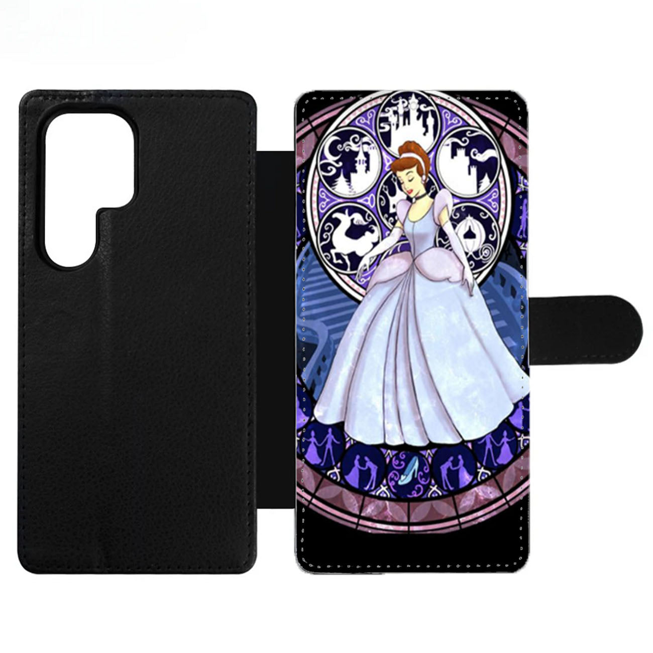 Cinderella Stained Glass Wallet Samsung Case