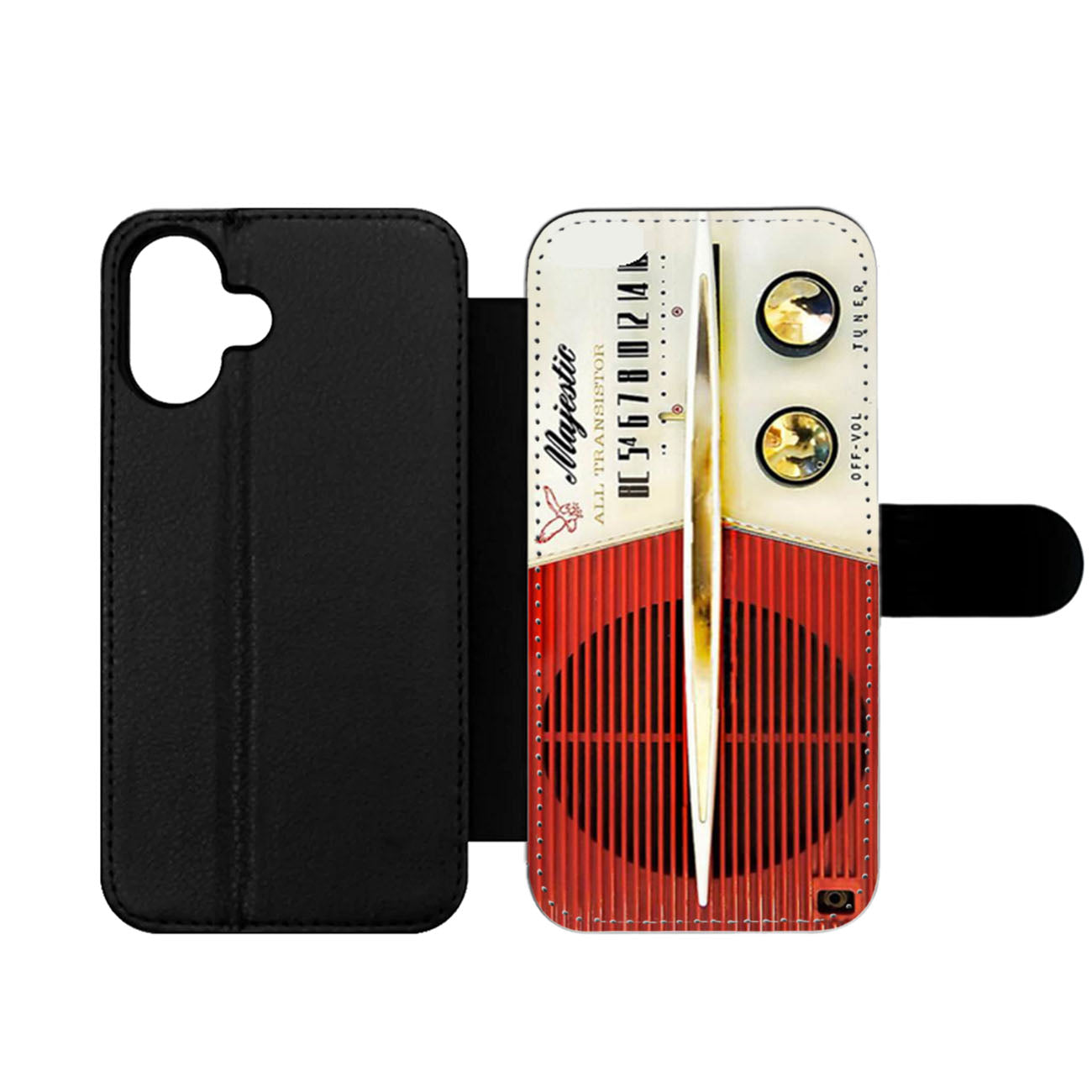 Classic Vintage Old Retro Majestic Radio Wallet iPhone Case