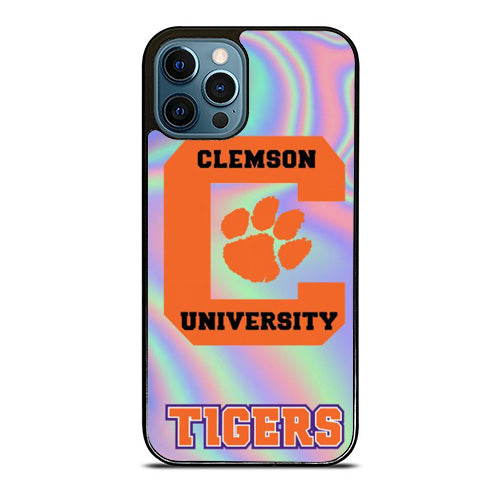 Clemson Tigers Holographic iPhone 14 Pro Max Case