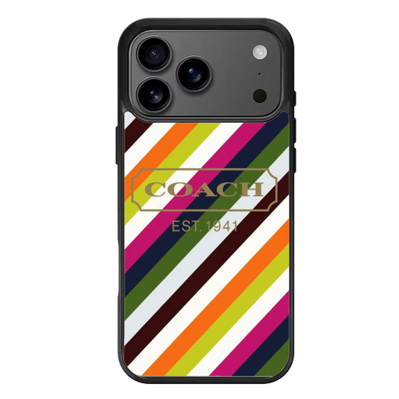 Coach Colorfull Striped iPhone 17 Pro Max Case