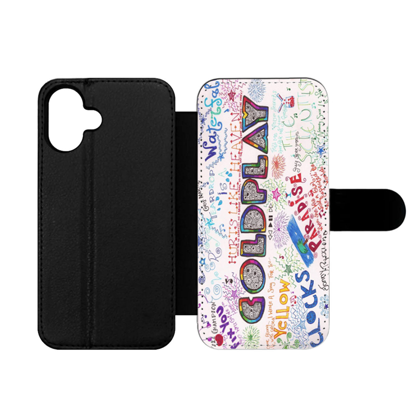 Coldplay Collage Wallet iPhone Case